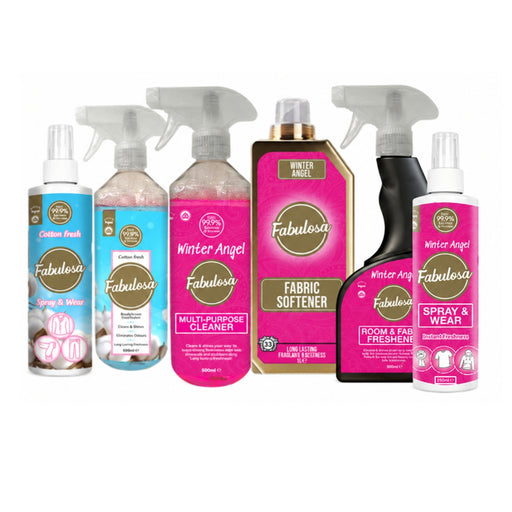 Fabulosa Winter Angel & Cotton Fresh Mixed Cleaning Bundle 6 Piece Fabulosa Bundles Fabulosa