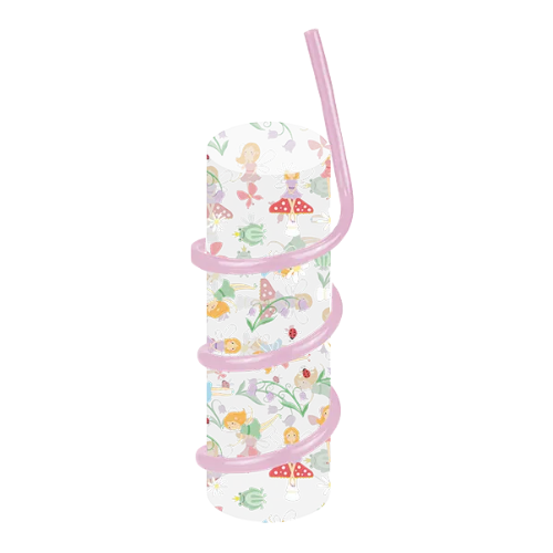 Fairy Tumbler with Curly Straw Drinkware FabFinds