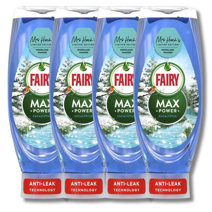 Fairy Max Power Hand Dishwashing Woodland Wander 730ml Assorted Packs Washing Up Liquid Fairy Pack of 4