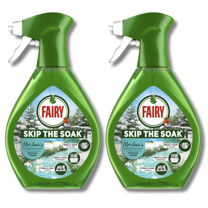 Fairy Power Spray Hand Dishwashing Woodland Wander 650ml Assorted Packs Washing Up Liquid Fairy Pack of 2