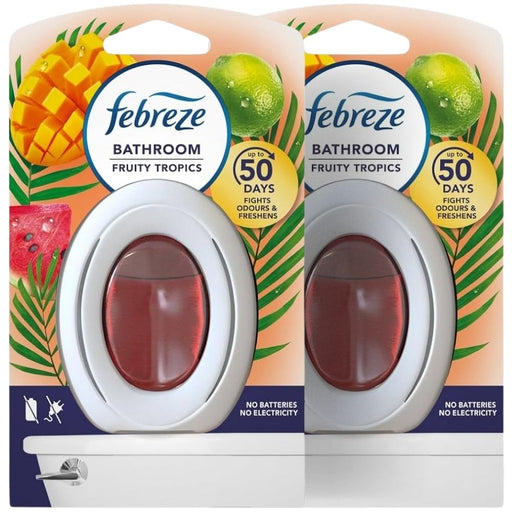 Febreze Fruity Tropics Bathroom Air Freshener 7.5ml Assorted Packs Air Fresheners Febreze Pack of 2
