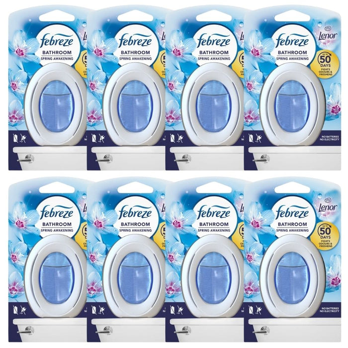 Febreze Spring Awakening Bathroom Air Freshener 7.5ml Assorted Packs Air Fresheners Febreze Pack of 8