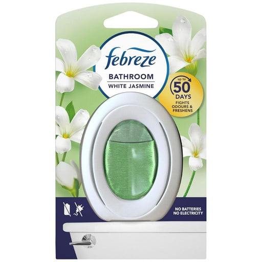 Febreze White Jasmine Bathroom Air Freshener 7.5ml Assorted Packs Air Fresheners Febreze Pack of 1
