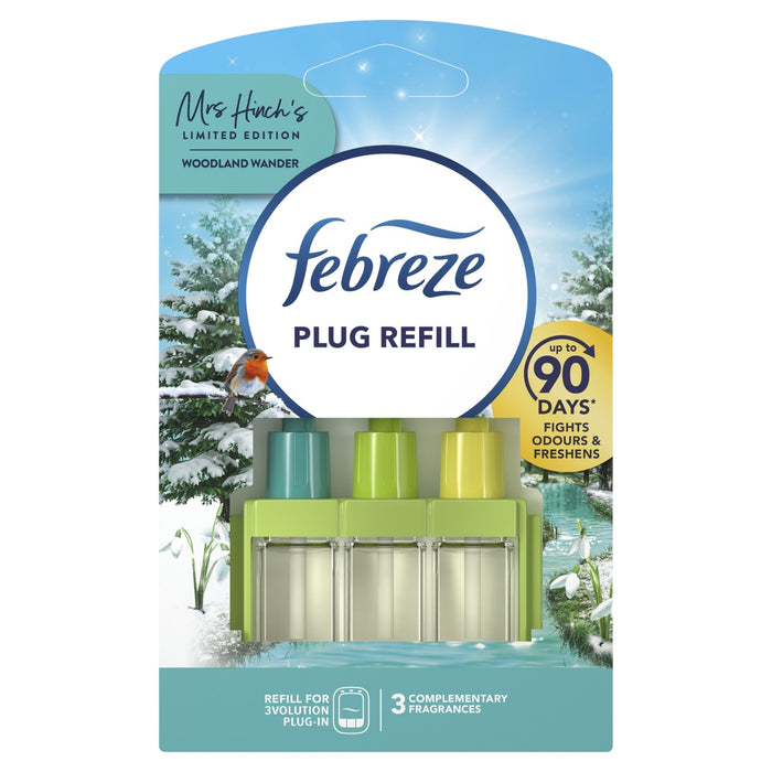 Febreze 3volution Air Freshener Plug-in Refill Woodland Wander 20ml Assorted Packs Air Fresheners & Re-fills Febreze Pack of 1