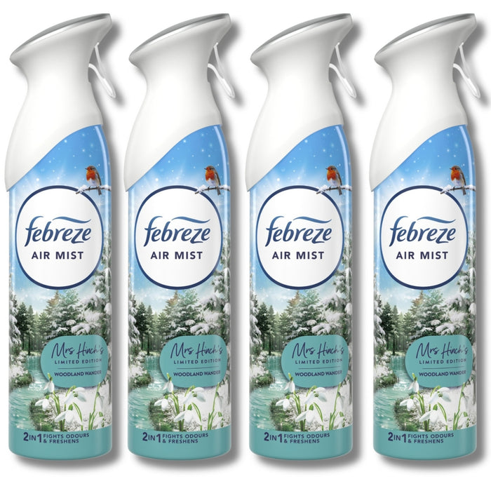 Febreze Air Freshener Spray Woodland Wander 185ml Assorted Packs Air Fresheners Febreze Pack of 4