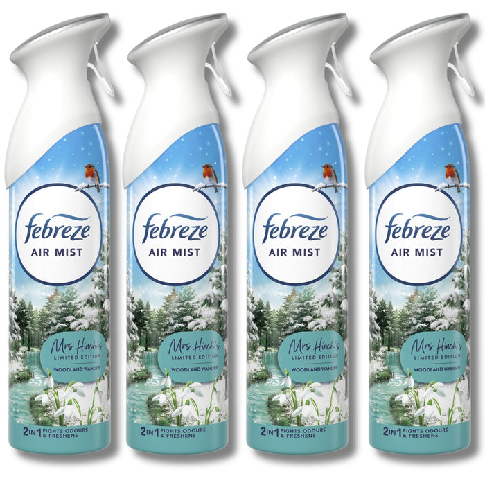 Febreze Air Freshener Spray Woodland Wander 185ml Assorted Packs Air Fresheners Febreze Pack of 4