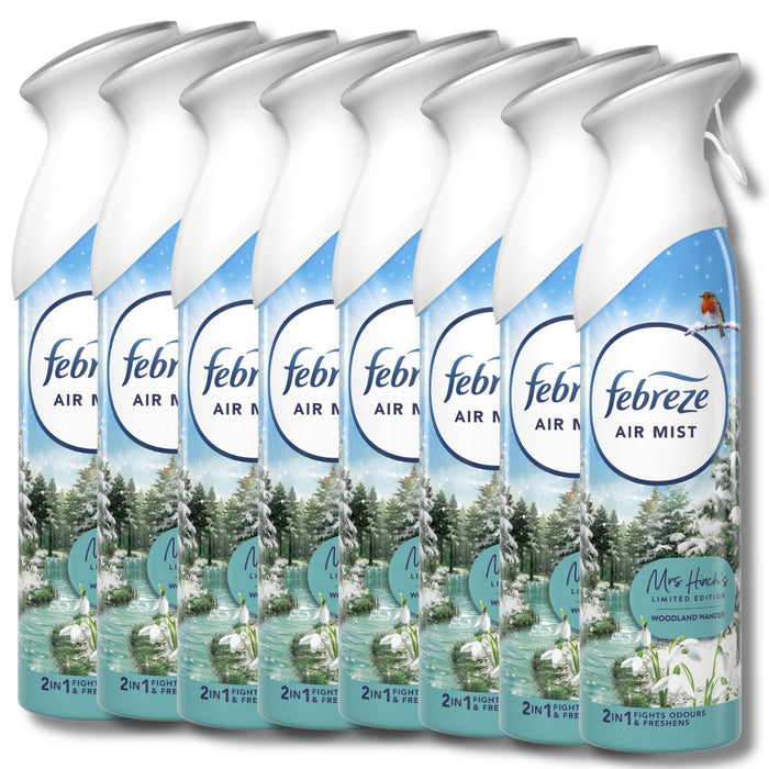 Febreze Air Freshener Spray Woodland Wander 185ml Assorted Packs Air Fresheners Febreze Pack of 8