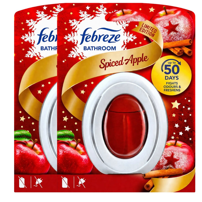 Febreze Bathroom Air Freshener 7.5ml Assorted Packs Air Fresheners Febreze Pack of 2 Spiced Apple