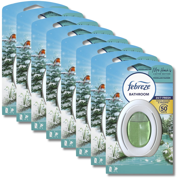 Febreze Bathroom Air Freshener Woodland Wander 7.5ml Assorted Packs Air Fresheners Febreze Pack of 8