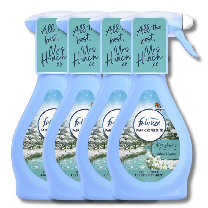 Febreze Fabric Spray Woodland Wander 500ml Assorted Packs Laundry - Fabric Freshener Febreze Pack of 4