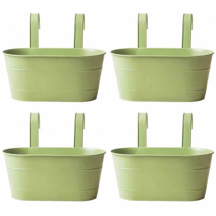 Over Fence Planter Spring Green 26.5cm Assorted Packs Plant Pots & Planters FabFinds Pack of 4