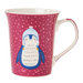 Festive Christmas Ceramic Mug 350ml Assorted Designs Mugs FabFinds Penguin in Hat