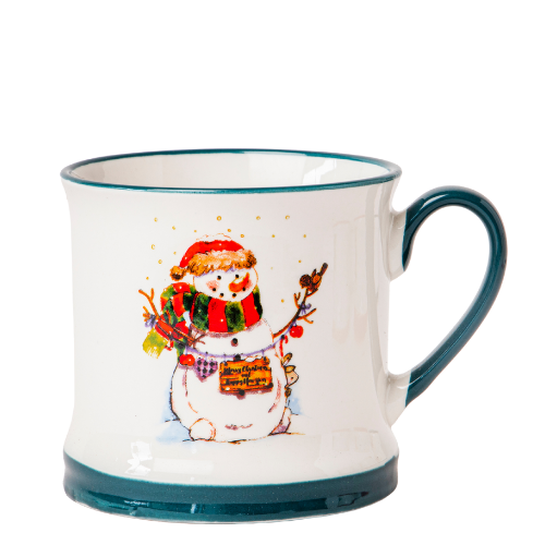 Festive Snowman Ceramic Mug 340ml Assorted Designs Mugs Fabfinds Antler Snowman Fun
