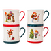 Festive Snowman Ceramic Mug 340ml Assorted Designs Mugs Fabfinds