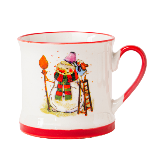 Festive Snowman Ceramic Mug 340ml Assorted Designs Mugs Fabfinds Snowman Painting Lights