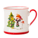 Festive Snowman Ceramic Mug 340ml Assorted Designs Mugs Fabfinds Snowman by the Tree
