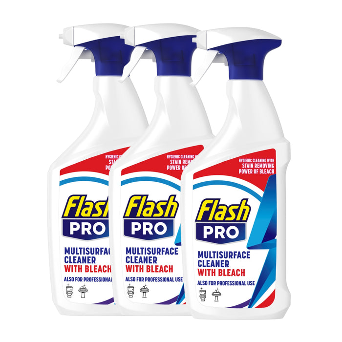 Flash Cleaner Bleach Spray Professional 800ml Assorted Packs