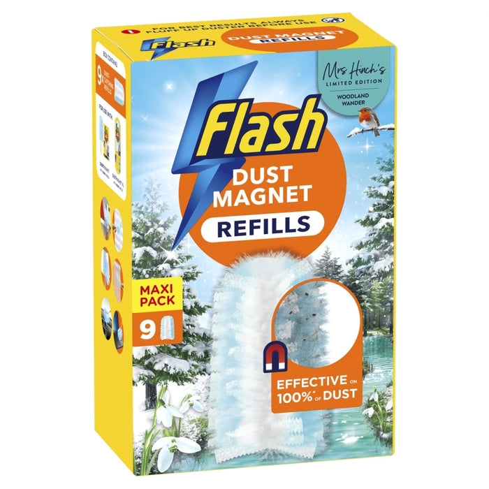 Flash Hand Duster Woodland Wander 9 Pack Assorted Packs Household Cleaning Products Flash Pack of 1