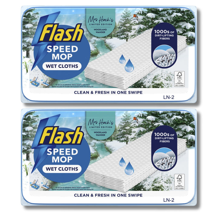 Flash Speedmop Refill Pads Woodland Wander 24 Pack Assorted Packs Floor Cleaner Flash Pack of 2