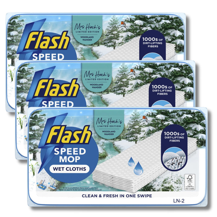 Flash Speedmop Refill Pads Woodland Wander 24 Pack Assorted Packs Floor Cleaner Flash Pack of 3