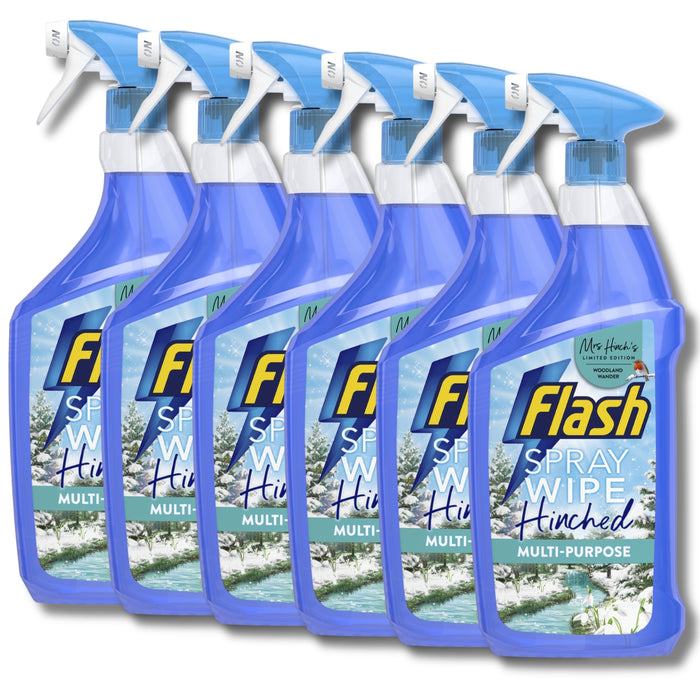 Flash Spray Wipe Done Multi Purpose Spray Woodland Wander 800ml Assorted Packs Multi purpose Cleaners Flash Pack of 6