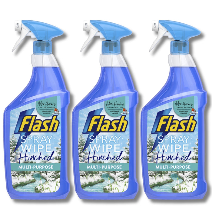 Flash Spray Wipe Done Multi Purpose Spray Woodland Wander 800ml Assorted Packs Multi purpose Cleaners Flash Pack of 3