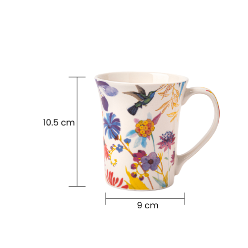 Floral Bird Ceramic Mugs 350ml Assorted Designs Mugs FabFinds