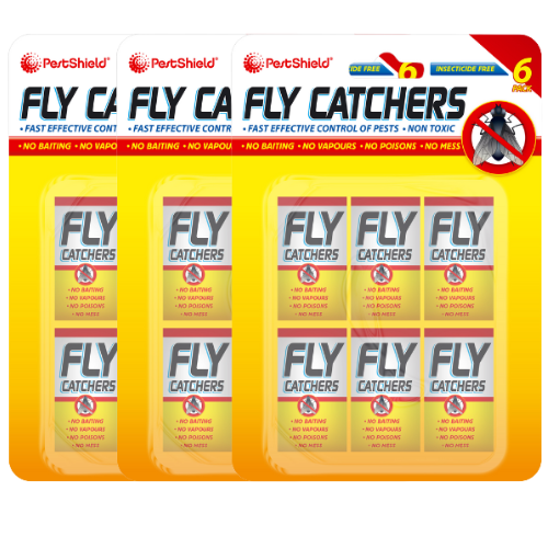 Fly Catchers 6 Pack Pet Cleaning Supplies PestShield Pack of 3