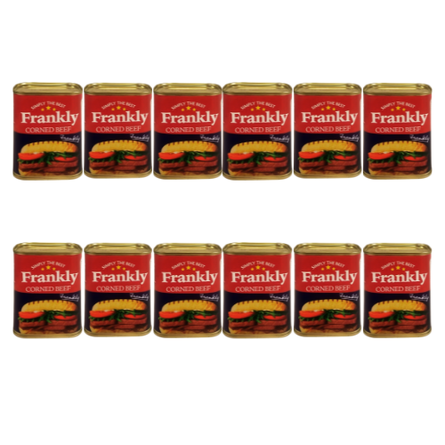 Frankly Corned Beef 340g Assorted Packs Tins & Cans Frankly Pack of 12