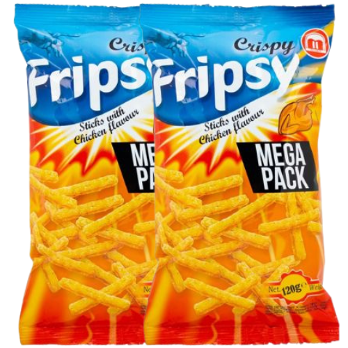 Fripsy Chicken Stick Crisps 120g Assorted Packs. Crisps, Snacks & Popcorn frispy Pack of 2