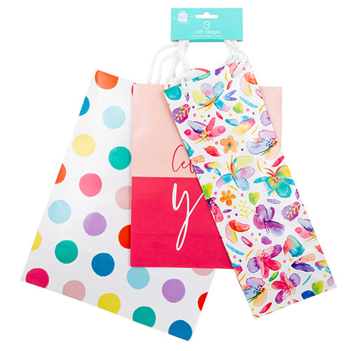 Giftmaker 3 Assorted Designs & Sized Gift Bags Gift Bags Giftmaker   