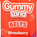 Gummy Land Strawberry Fizzy Belts 150g Sweets, Mints & Chewing Gum gummy land   