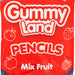 Gummy Land Pencils Mix Fruit Sweets 150g Sweets, Mints & Chewing Gum gummy land   