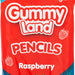 Gummy Land Raspberry Fizzy Pencils 150g Sweets, Mints & Chewing Gum gummy land   