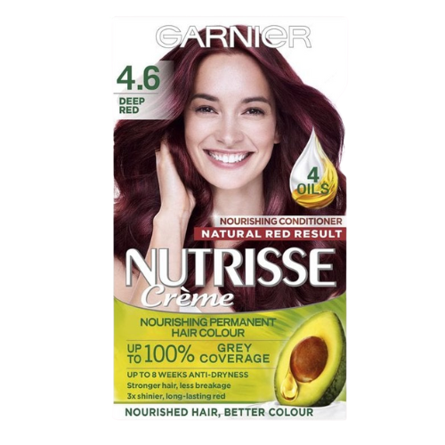 Garnier Nutrisse Creme Deep Cherry Red 46 Permanent Hair Dye Hair Dye garnier