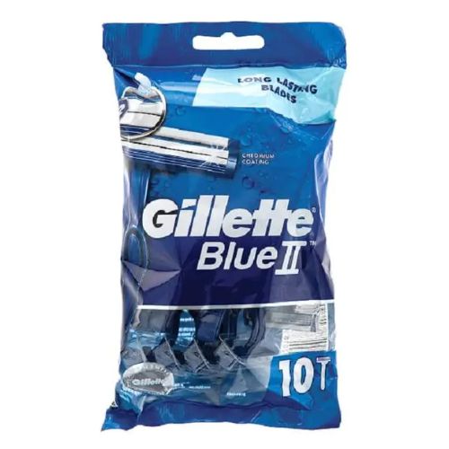 Gillette Blue II Disposable 10pc Razors Toiletries Gillette   
