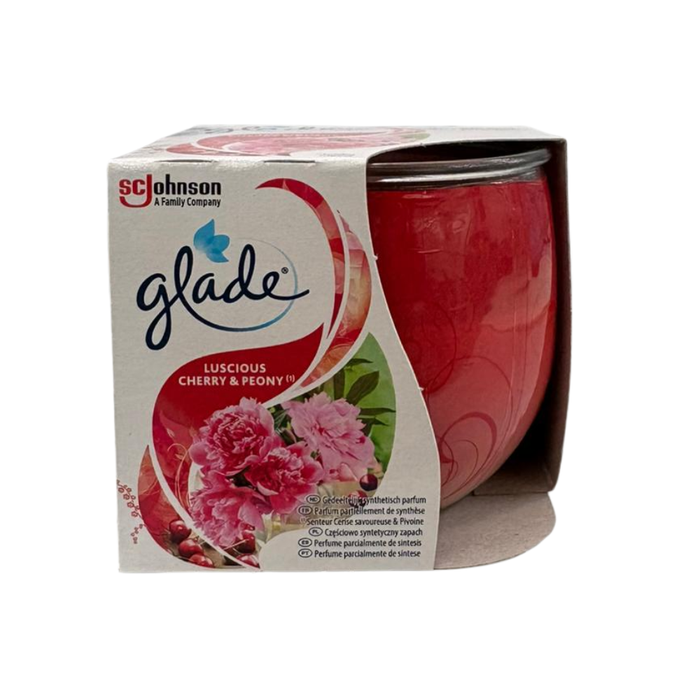 Glade Cherry & Peony Scented Candle 108g Assorted Packs