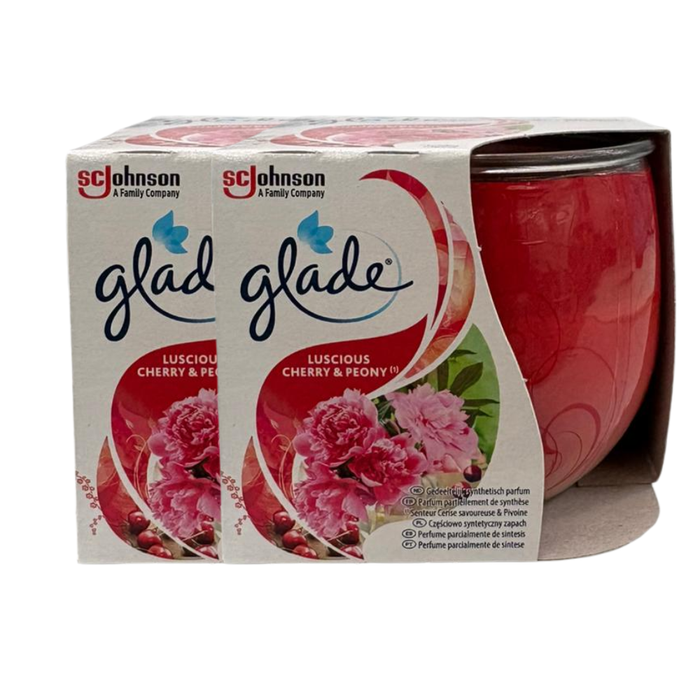 Glade Cherry & Peony Scented Candle 108g Assorted Packs