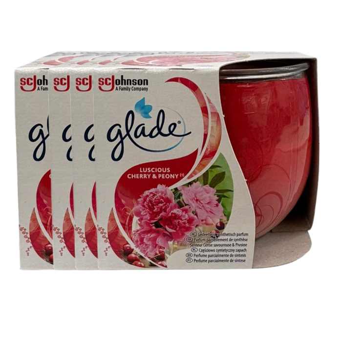 Glade Cherry & Peony Scented Candle 108g Assorted Packs