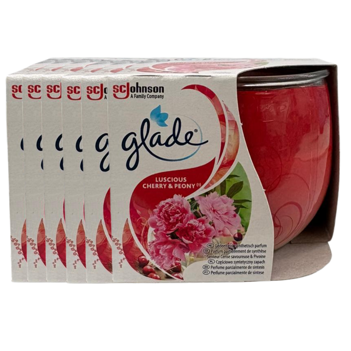 Glade Cherry & Peony Scented Candle 108g Assorted Packs