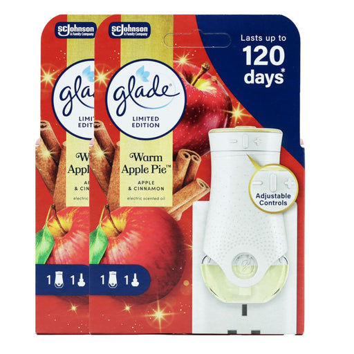 Glade Plug In Unit Warm Apple Pie 20ml Air Fresheners Glade Pack of 2