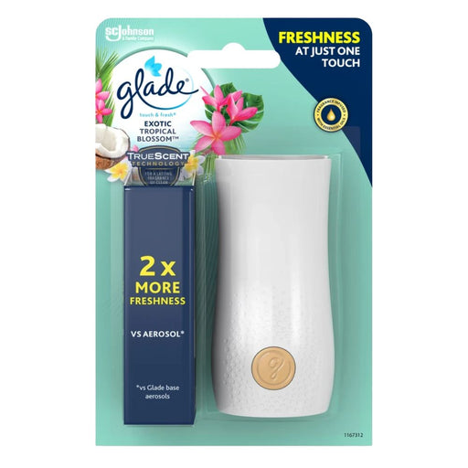 Glade Touch & Fresh Holder Tropical Blossoms Assorted Packs Air Fresheners & Re-fills Glade Pack of 1