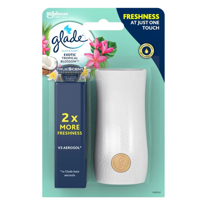 Glade Touch & Fresh Holder Tropical Blossoms Assorted Packs Air Fresheners & Re-fills Glade Pack of 1