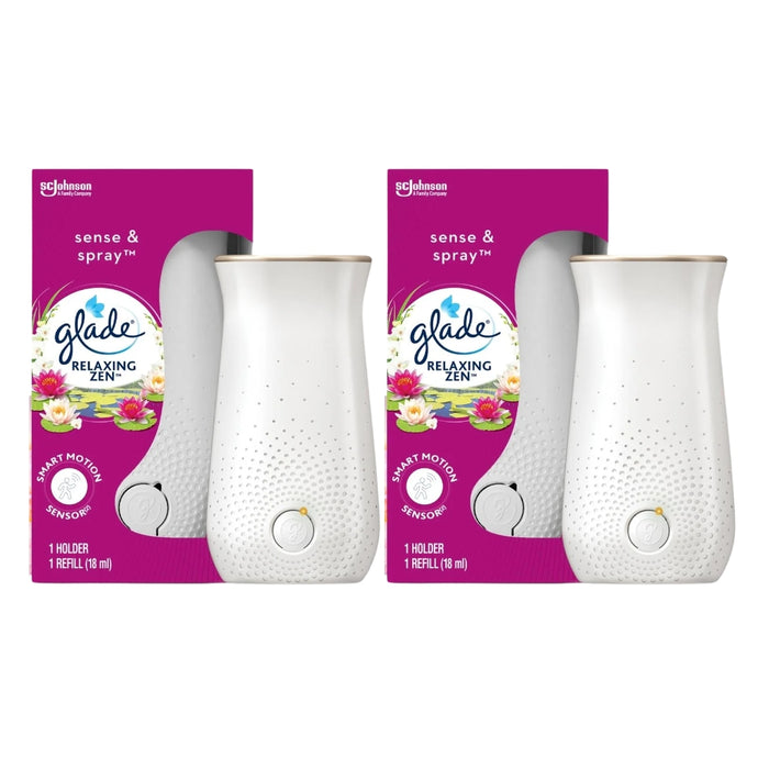 Glade Sense & Spray Holder Relaxing Zen Assorted Packs Air Freshener Glade Pack of 2