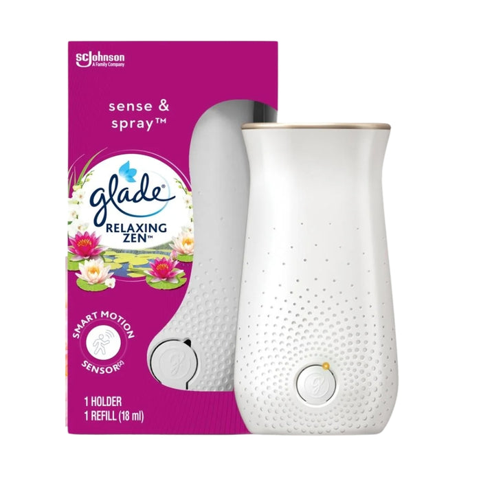 Glade Sense & Spray Holder Relaxing Zen Assorted Packs Air Freshener Glade Pack of 1