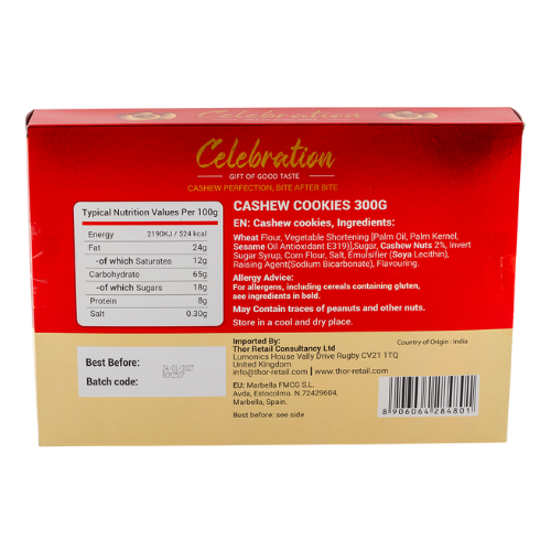 Goodini Celebration Gift of Good Taste Cashew Perfection 300g Sweets, Mints & Chewing Gum FabFinds