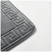 Greek Border Embossed Memory Foam Bath Mat Set Assorted Colours Bathroom Accessories FabFinds