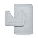 Greek Border Embossed Memory Foam Bath Mat Set Assorted Colours Bathroom Accessories FabFinds