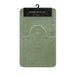 Greek Border Embossed Memory Foam Bath Mat Set Assorted Colours Bathroom Accessories FabFinds Sage Green