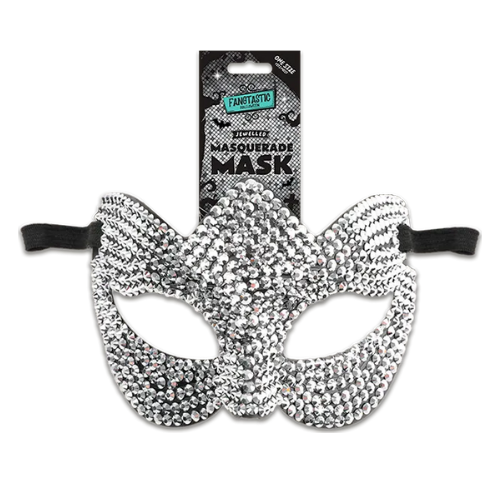 Jewelled Halloween Disco Mirrored Masquerade Mask Halloween Accessories FabFinds